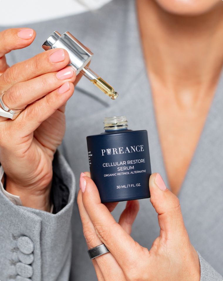 Applying Pureance Cellular Restore Serum