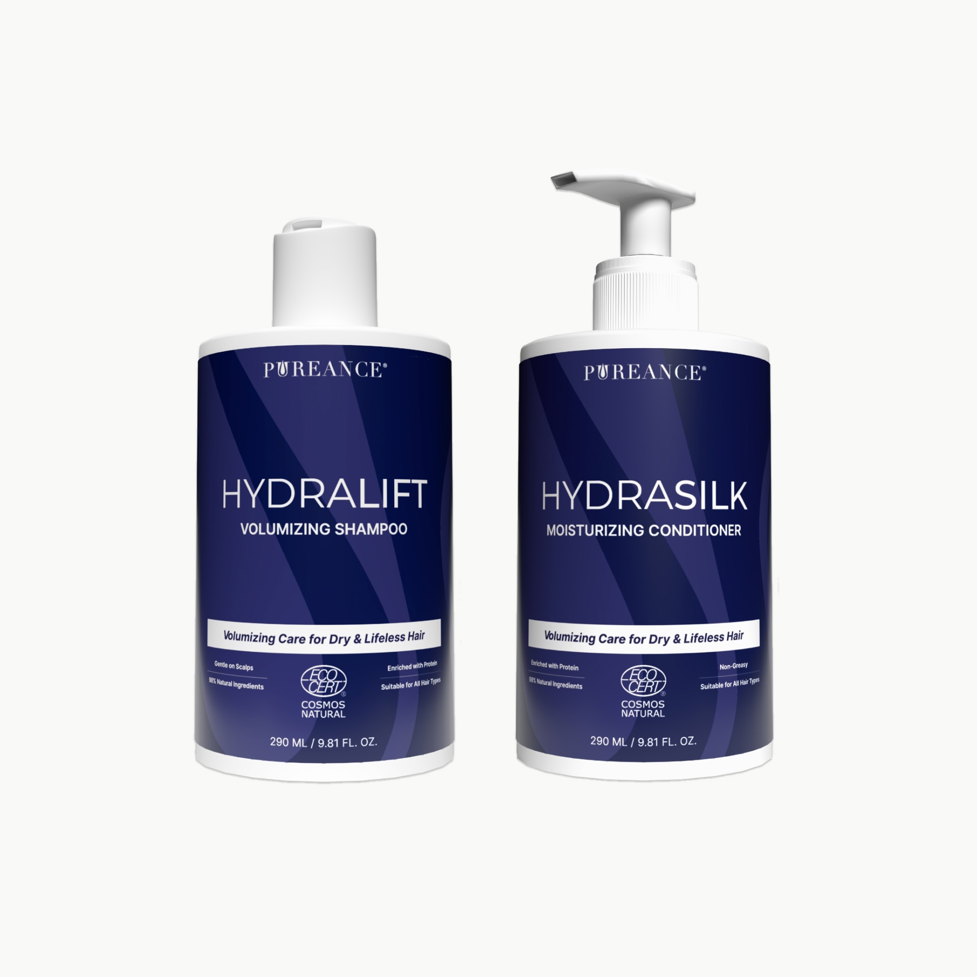 Pureance HydraLift shampoo and HydraSilk conditioner duo