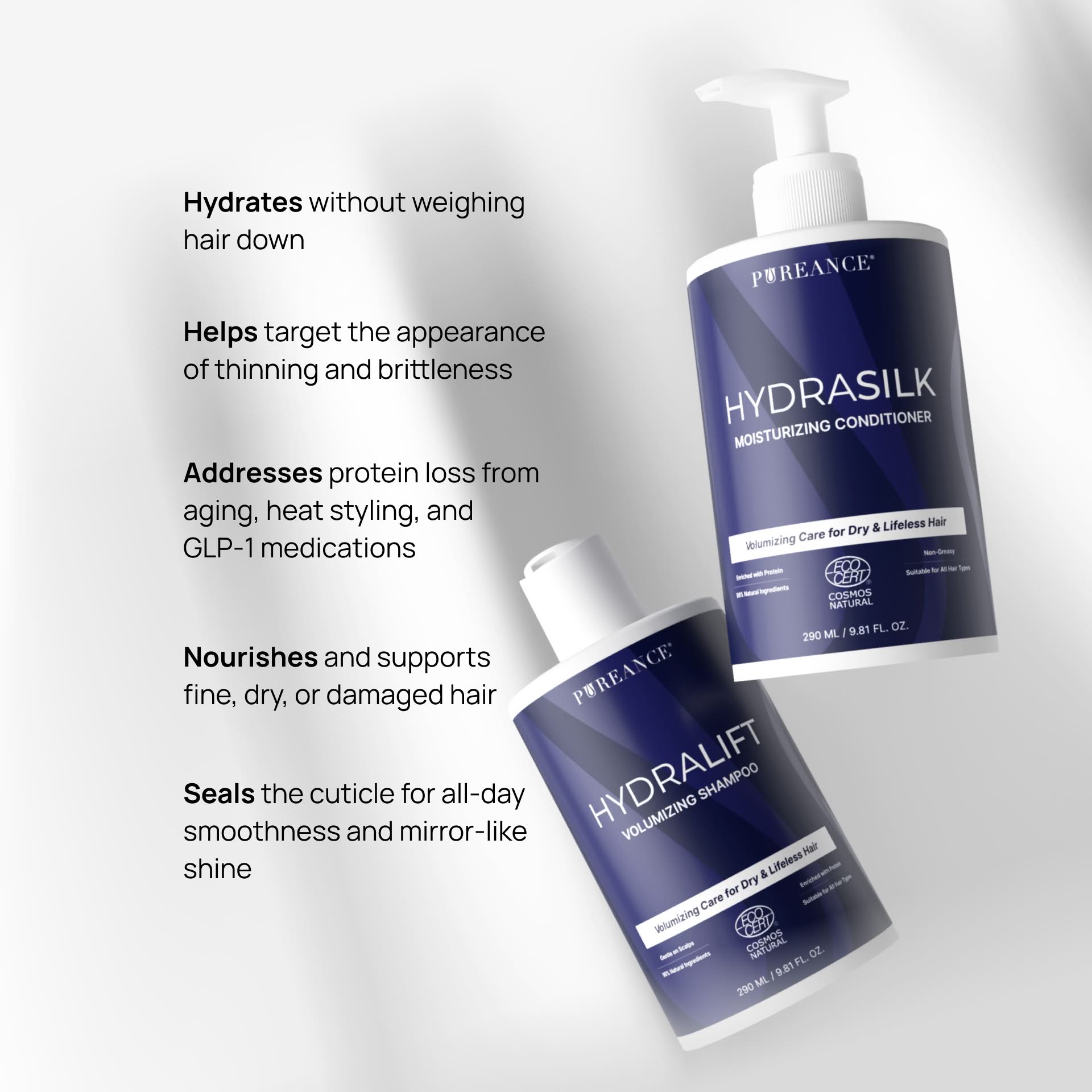 HydraLift and HydraSilk hair duo key benefits