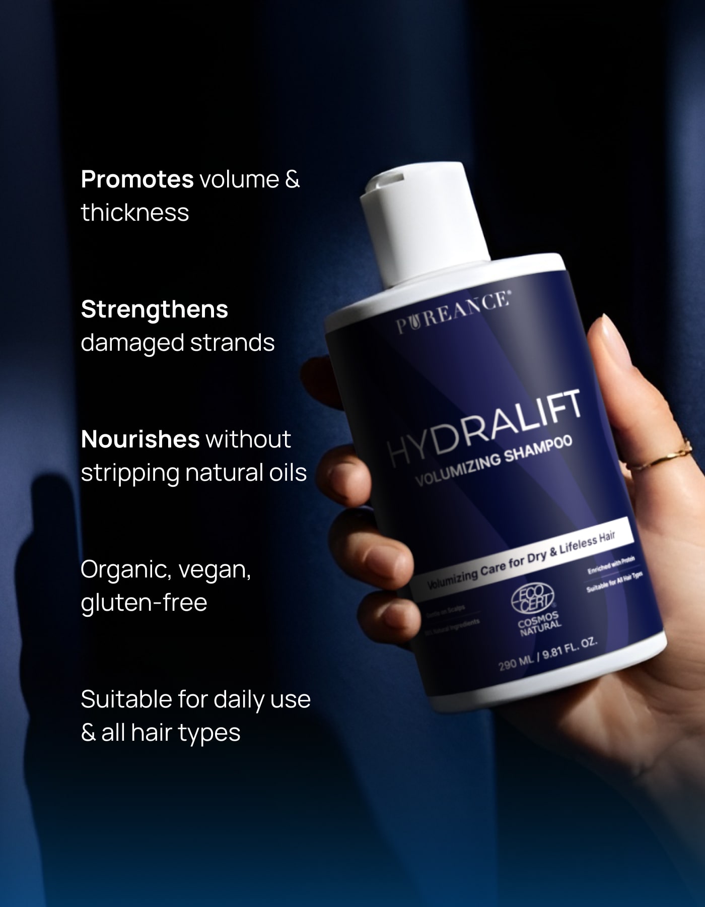 Hydralift Shampoo key benefits