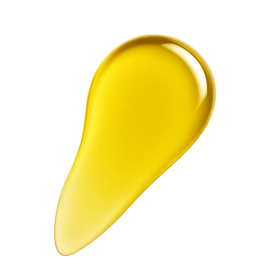 A bright yellow oil texture with a smooth, fluid finish