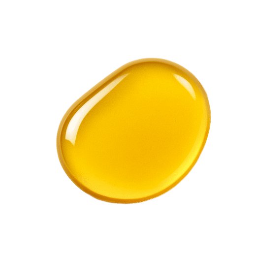 A golden yellow oil texture with a smooth, lightweight appearance