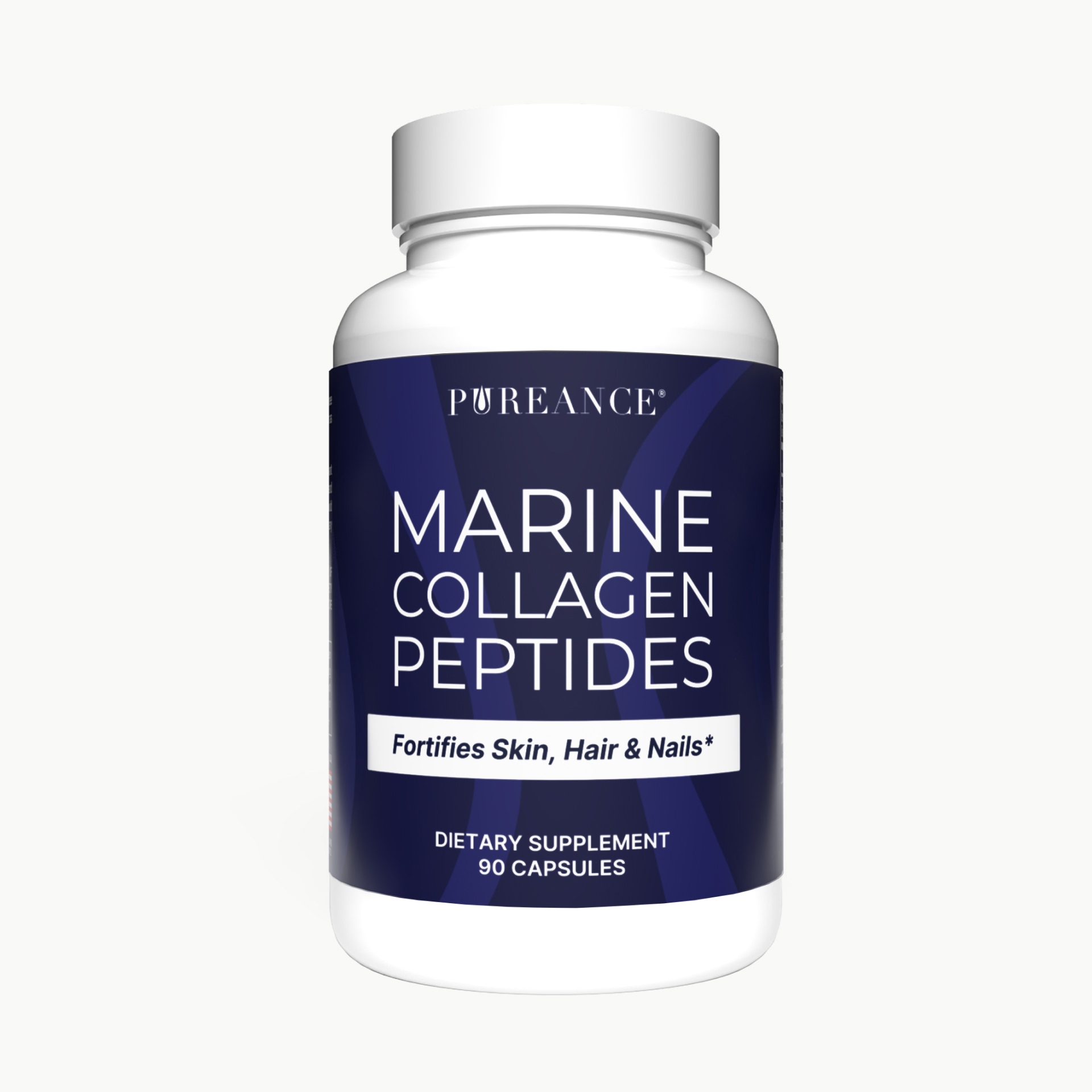 Pureance Marine Collagen Peptides - marine collagen supplement bottle