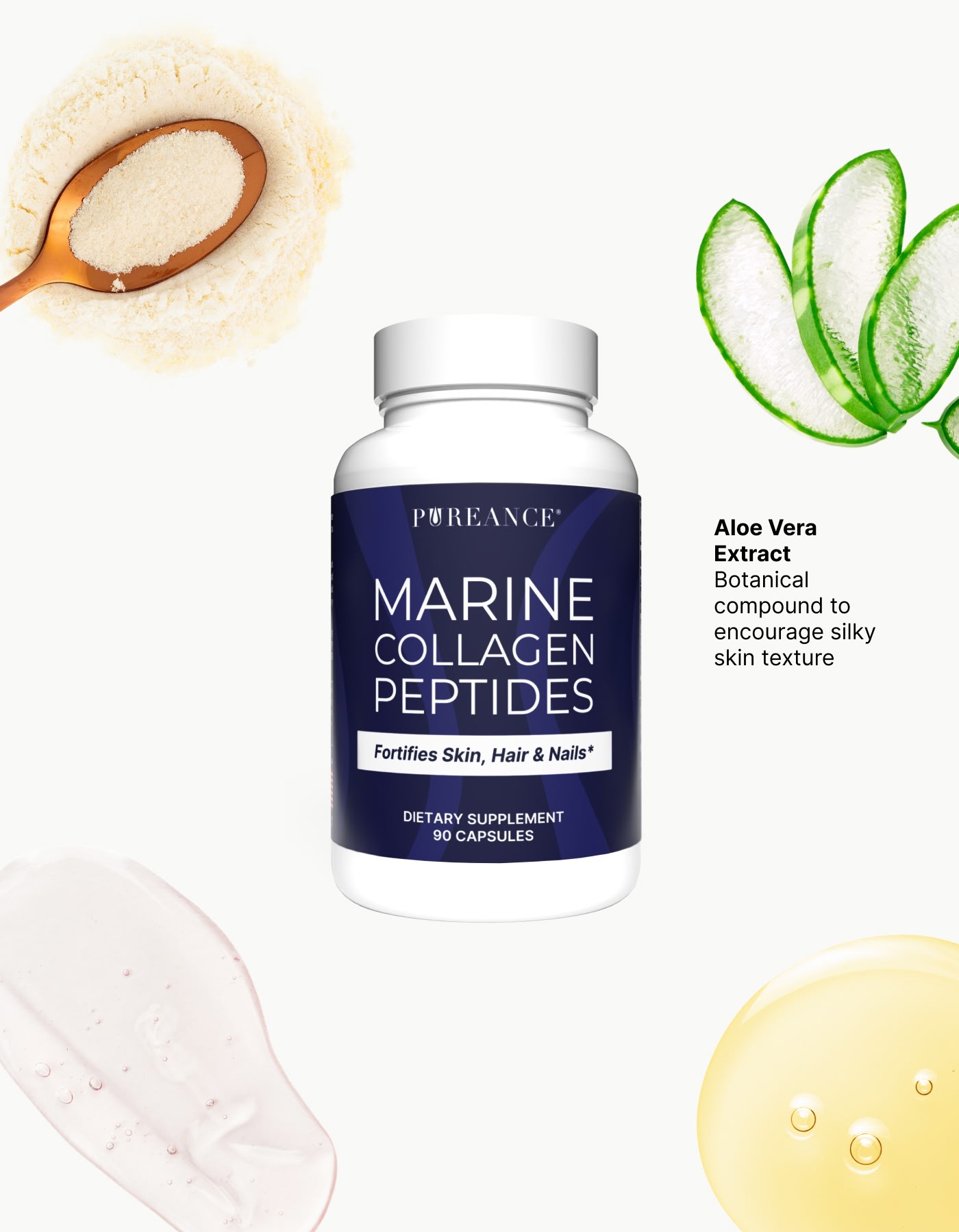 Marine Collagen Peptides with 4 key ingredients